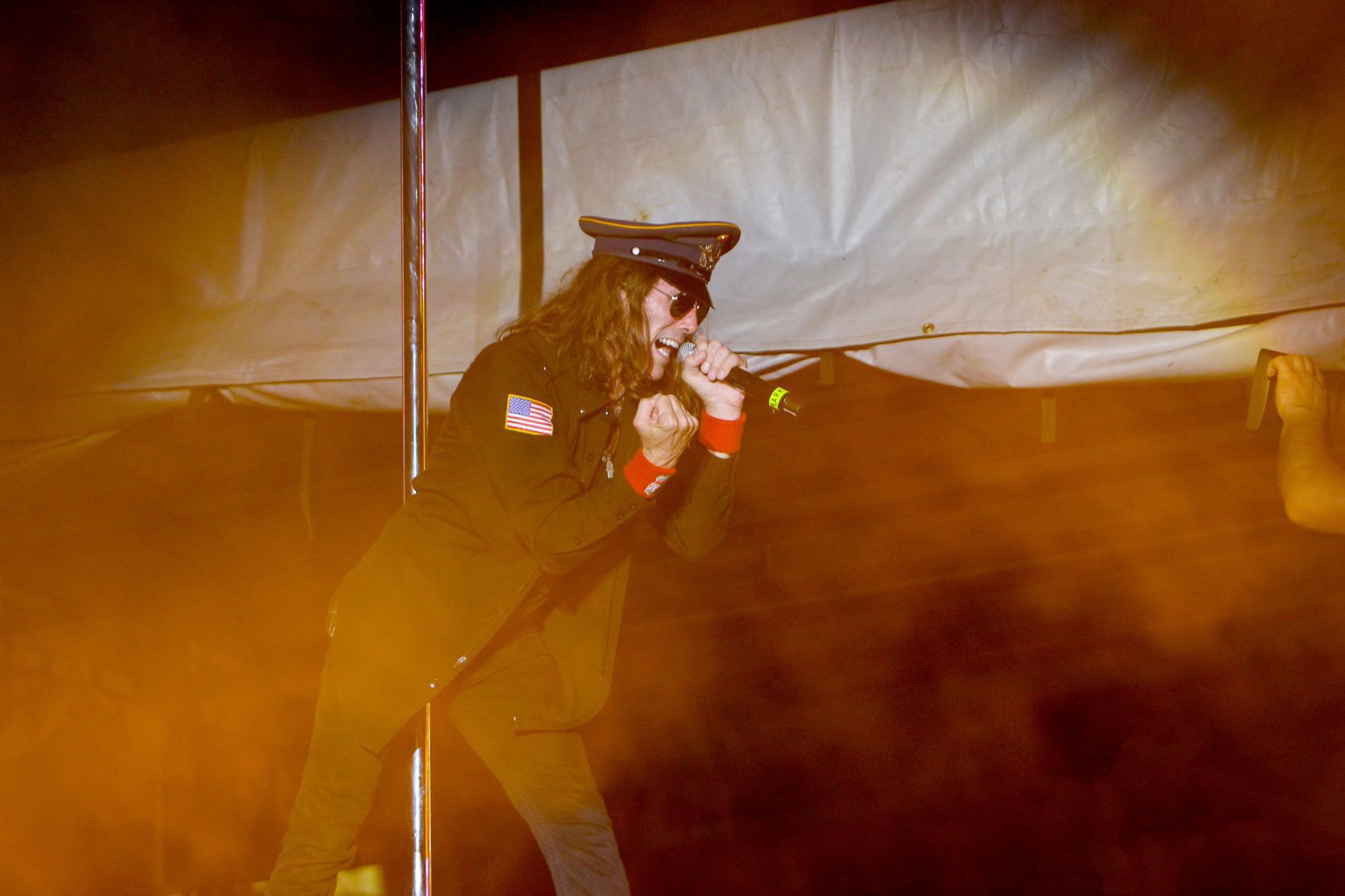 El Monstero performs at Hollywood Casino Amphitheatre's parking lot Drive-In concert series